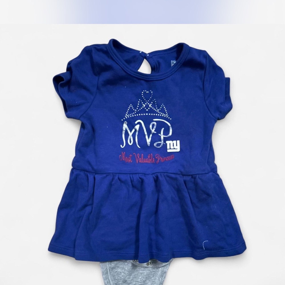 Blue New York Giants babygirl onsie #nfl
